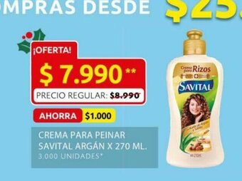 Ara Crema Para Peinar Savital Argan x 270 ML oferta