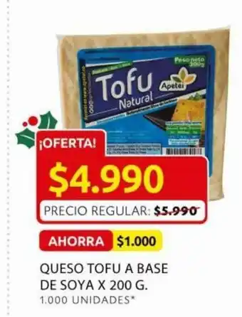 Ara Queso Tofu A Base De Soya x 200 G oferta
