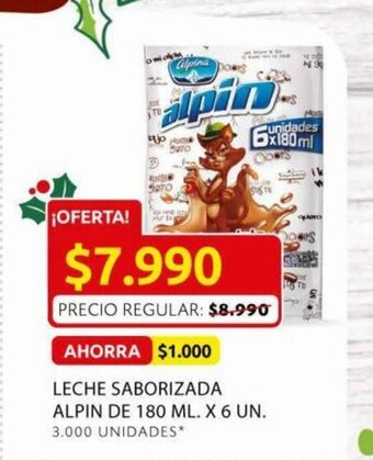 Ara Leche Saborizada Alpin De 180 ML X 6 UN oferta