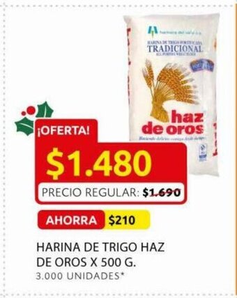 Ara Harina de Trigo Haz de Oros x 500 G oferta