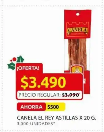Ara Canela El Rey Astillas x 20 G oferta