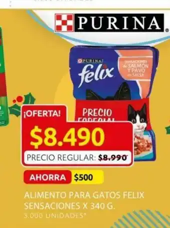 Ara Alimento para Gatos Felix Sensaciones x 340 G oferta
