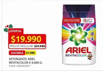 Ara Detergente Ariel Revitacolor x 4000 G oferta