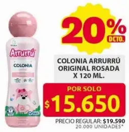 Ara Arrurrú colonia original rosada oferta