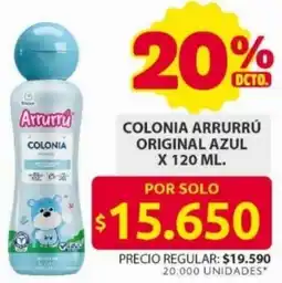 Ara Arrurrú colonia original azul oferta