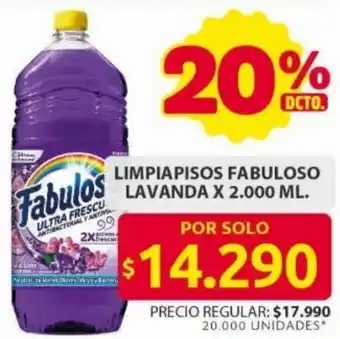 Ara Fabuloso limpiapisos lavanda oferta