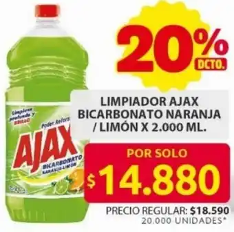 Ara Ajax limpiador bicarbonato naranja / limón oferta