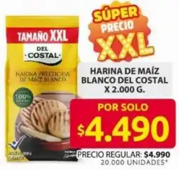 Ara Del costal harina de maíz blanco oferta