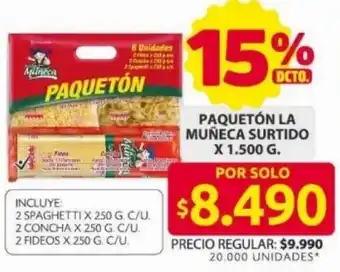 Ara Paquetón la muñeca surtido oferta