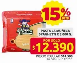 Ara La muñeca pasta spaghetti oferta