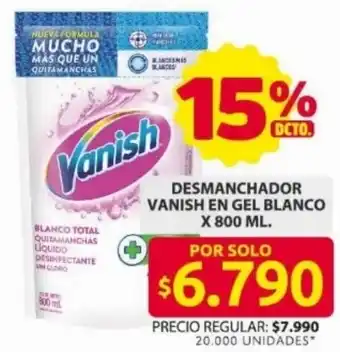 Ara Desmanchador vanish en gel blanco oferta