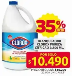 Ara Clorox blanqueador pureza citrica oferta