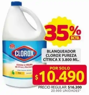 Ara Clorox blanqueador pureza citrica oferta