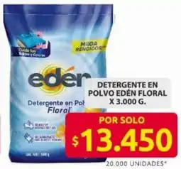Ara Edén detergente en polvo floral oferta