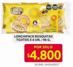 Ara Lonchipack rosquitas tojitos oferta