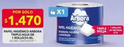 Ara Arbora papel higiénico triple hoja oferta