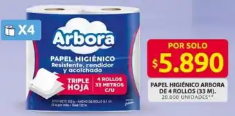 Ara Arbora papel higiénico oferta