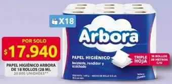 Ara Arbora papel higiénico oferta