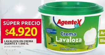 Ara Agente X lavaloza en crema oferta