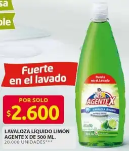 Ara Agente X lavaloza líquido limón oferta