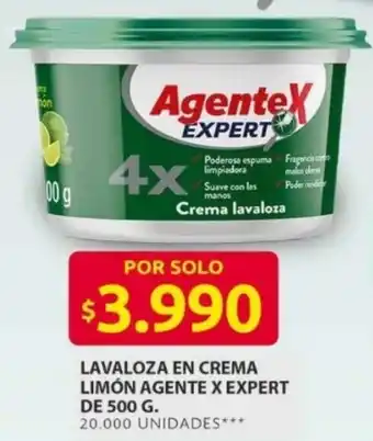 Ara Agente x expert lavaloza en crema limón o aloe vera oferta