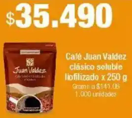 Jumbo Juan valdez café oferta