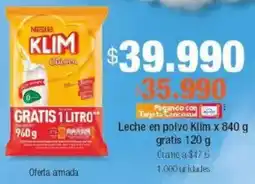 Jumbo Nestlé klim leche en polvo oferta