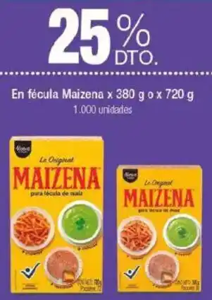 Jumbo Maizena en fécula oferta