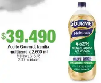 Jumbo Gourmet aceite familia multiusos oferta