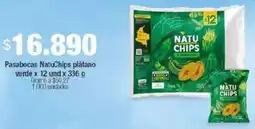 Jumbo Natuchips pasabocas plátano verde oferta