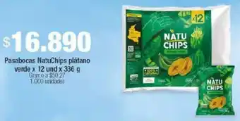 Jumbo Natuchips pasabocas plátano verde oferta