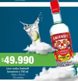 Jumbo Smirnoff licor vodka tamarindo oferta