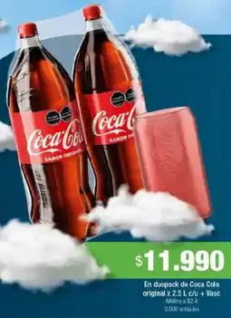 Jumbo Coca cola en duopack de original oferta