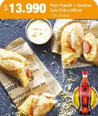 Jumbo Perro francés + gaseosa coca cola oferta