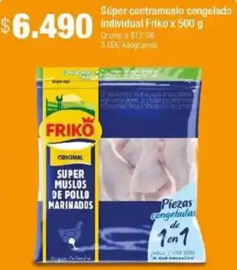 Jumbo friko súper contramusio congelado individual oferta