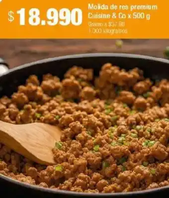 Jumbo Molida de res premium cuisine & co $18.990 Cuisine & Co oferta