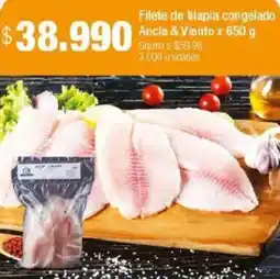 Jumbo Filete de tilapia congelado ancla & viento oferta
