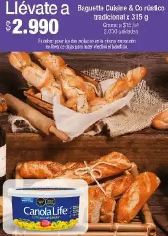 Jumbo Baguette cuisine & co rústico tradicional oferta
