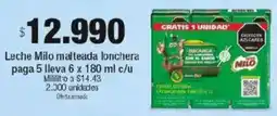 Jumbo Milo leche malteada lonchera oferta
