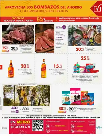 Metro Whisky chivas regal oferta