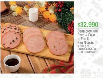 Jumbo Cena premium pavo + pollo + pernil san nicolás x 200 g c/u oferta