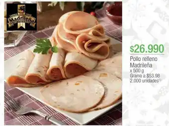 Jumbo Pollo relleno madrileña x 500 g oferta