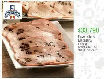 Jumbo Pavo relleno madrileña x 550 g oferta