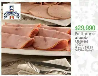 Jumbo Pernil de cerdo ahumado madrileña x 500 g oferta