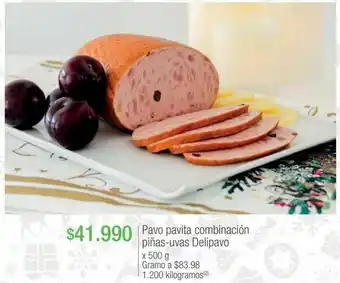 Jumbo Pavo pavita combinación piñas-uvas delipavo x 500 g oferta