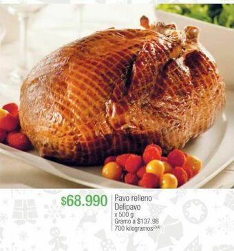 Jumbo Pavo relleno delipavo x 500 g oferta