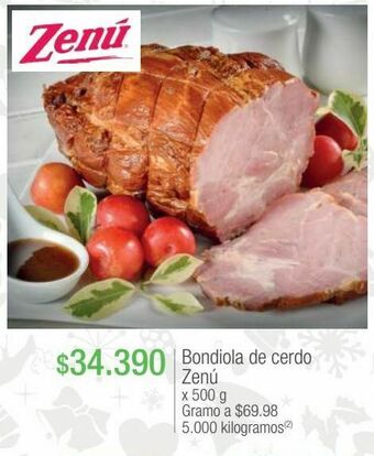 Jumbo Bondiola de cerdo zenú x 500 g oferta