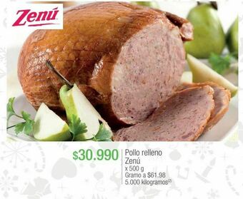 Jumbo Pollo relleno zenú x 500 g oferta
