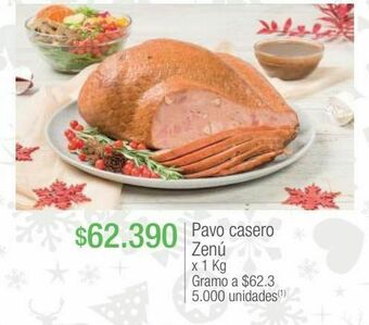 Jumbo Pavo casero zenú x 1 kg oferta