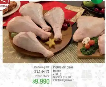 Jumbo Pierna de pavo fresca x 500 g oferta